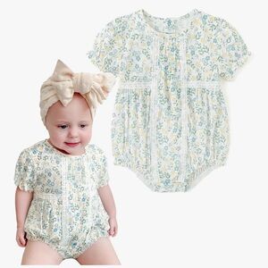 NWT Floral Baby Romper